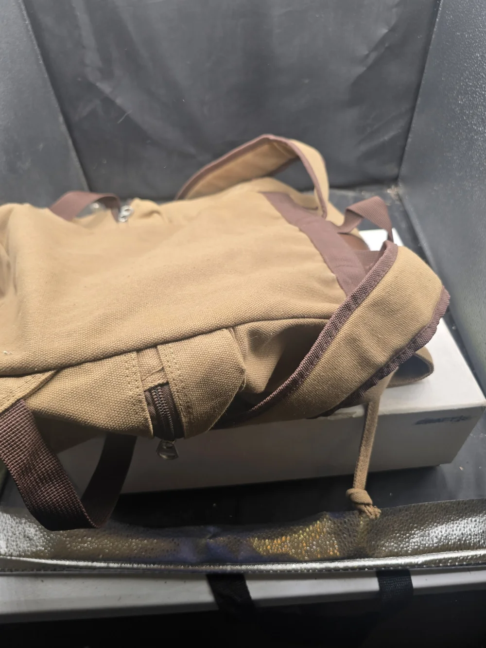 Canvas Brown Backpack with‎ Adjustable Straps